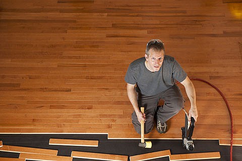 install a wood floor