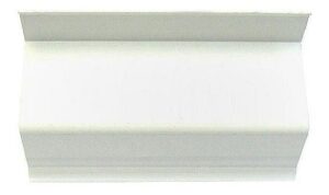 A white aluminum hurricane shutters' header track.