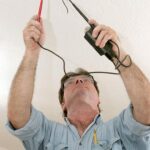 voltage tester checking electricity
