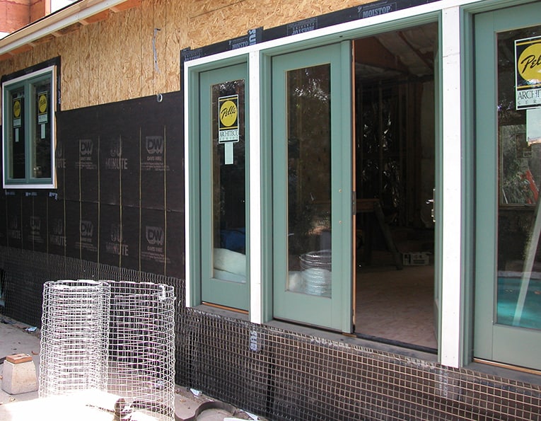 base wall for stucco