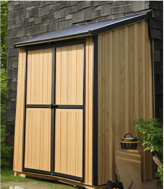 rendering of garden shed
