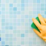clean ceramic tile and grout